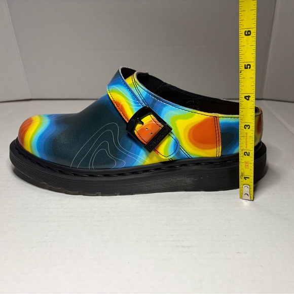 Womens Dr. Marten Isham Genix Nappa Reclaimed Thermal Map Leather Slingback Mule - Picture 8 of 9